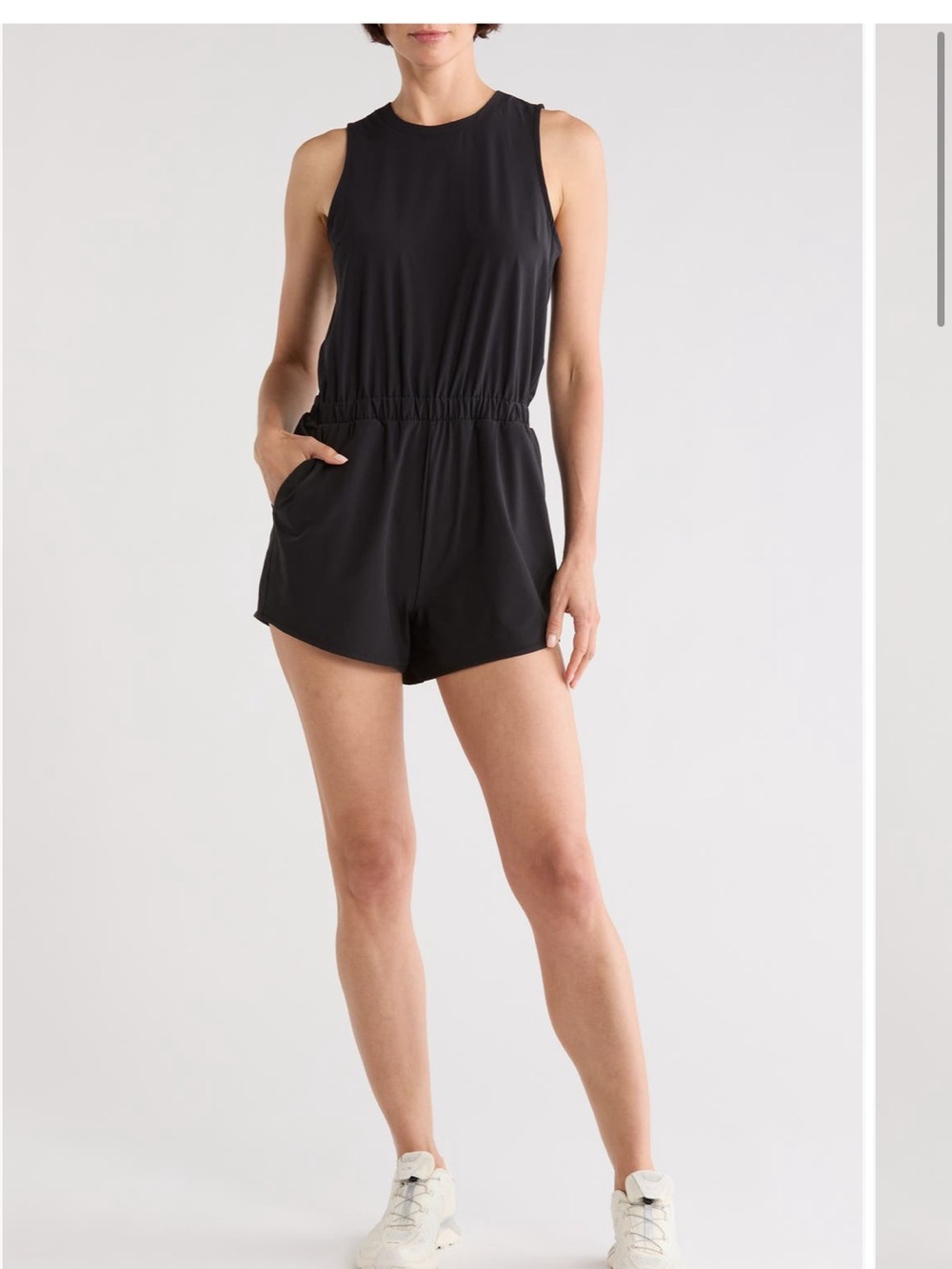 Zella Black Athletic Elastic-Waist Shorts